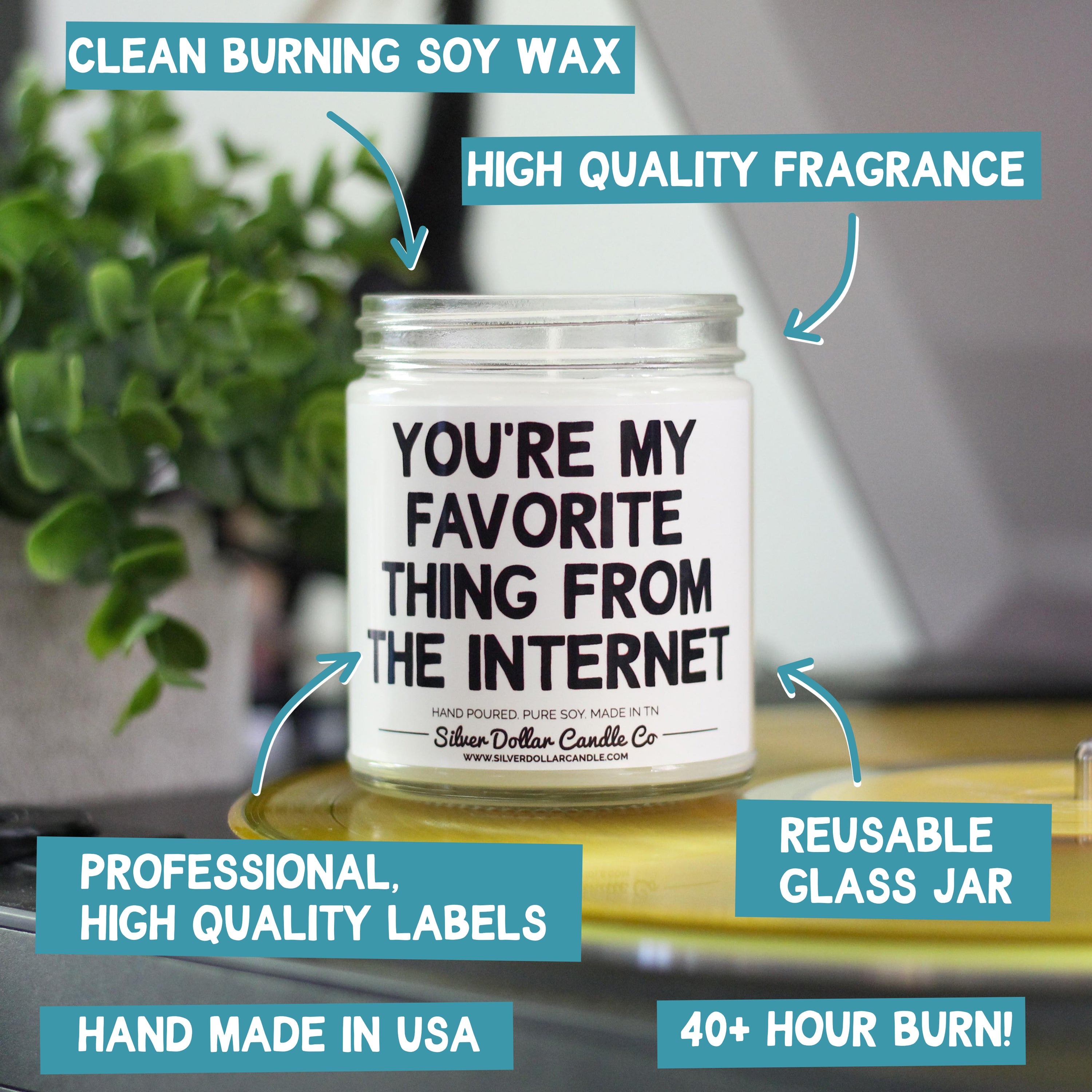 Happy Valentines Day Candle - Happy Valentine's Day Scented Candle -